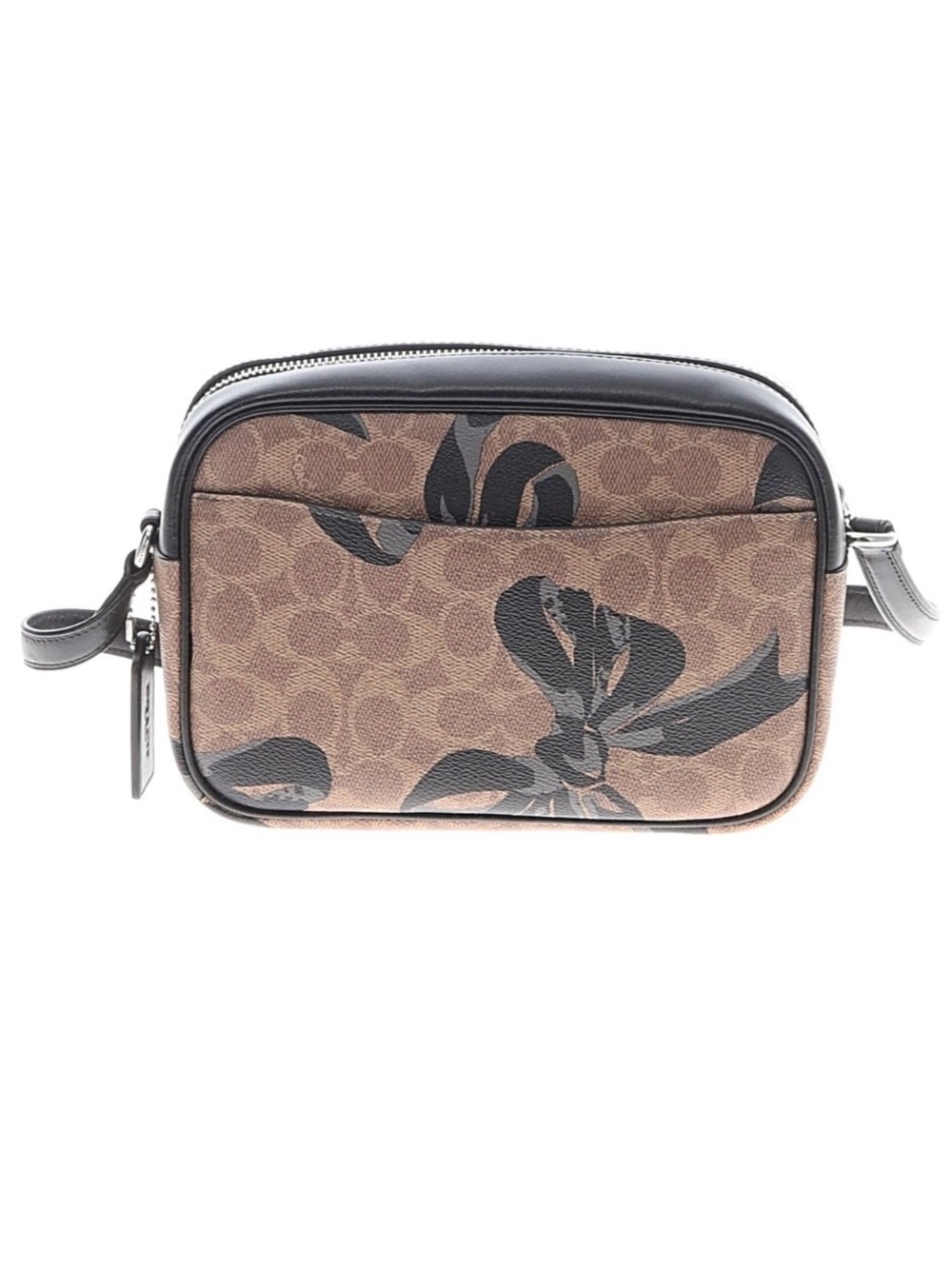 Coach Mini Jamie bow print Camera crossbody Bag in Signature Canvas - Picture 3 of 6